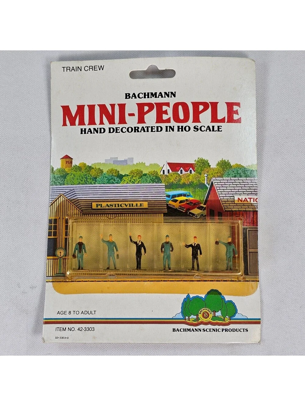 Bachmann Mini-People Train Crew HO Scale Hand Decorated Figures 42-3303 Vintage